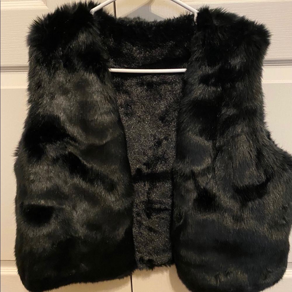 Faux fur vest